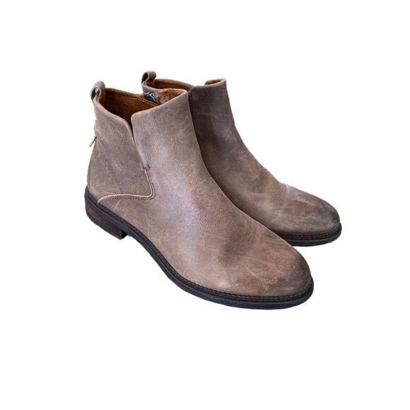 Franco Sarto Hyla Leather Ankle Boot Women's Size 6M Cognac - Picture 1 of 10